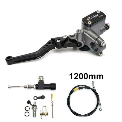 22 mm motocikla CNC hidrauliskā sajūga komplekta sviras galvenā cilindra adīšanas eļļas šļūtene sacīkstēm Yamaha Kawasaki Honda Suzuki Motos