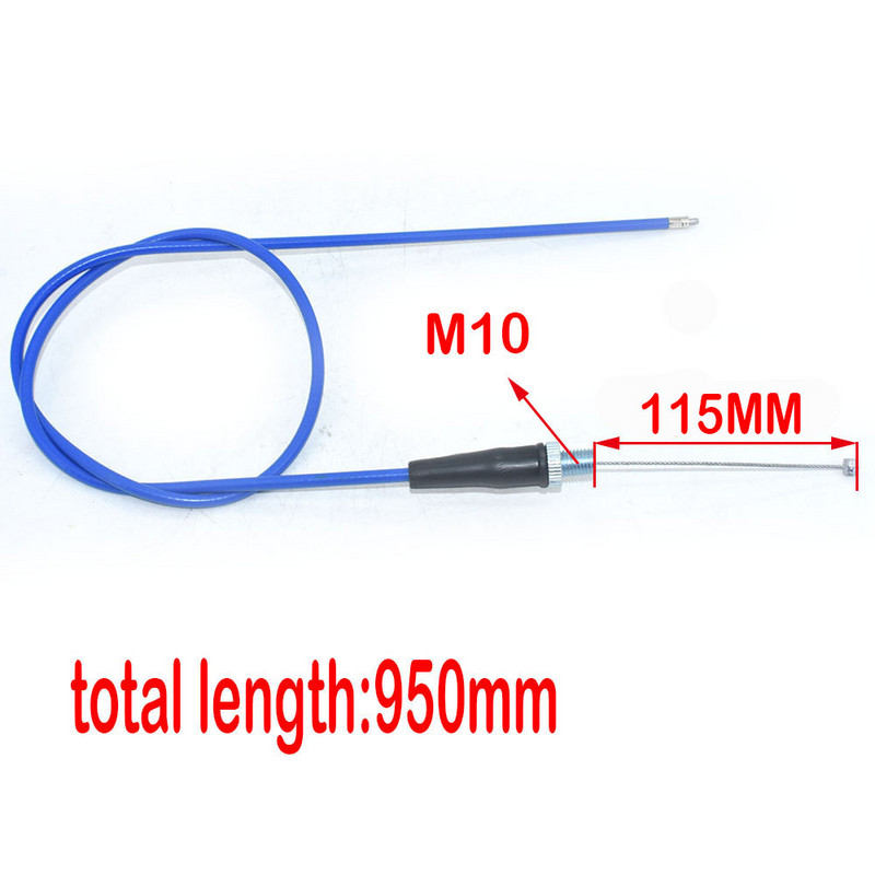 Motociklo droselio trosas 950MM 1080MM 1200MM Tiesi jungtis Dirt Pike Motocross XR50 CRF50 CRF70 KLX 110 125 
