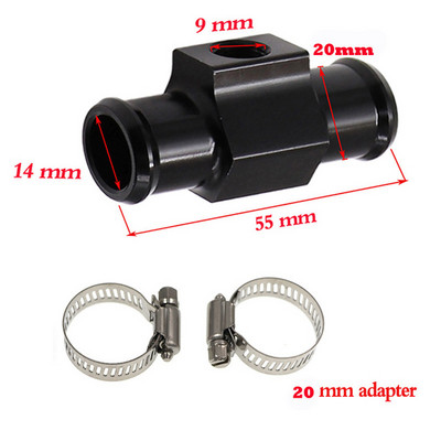 Set de senzori adaptor pentru contorul de temperatură a apei Koso rotund pentru indicatorul de temperatură a apei pentru motocicleta Yamaha NMAX TMAX XMAX, afișaj 0 ~ 120 de grade