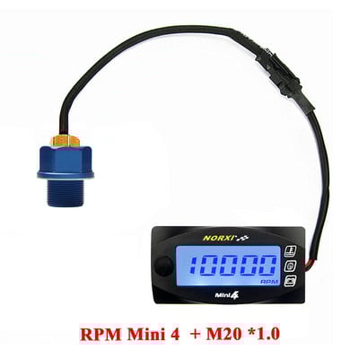 koso Temperatura ulja za motocikle VoltageTime RPM Tahometar Norxi Mini 4 u 1 LED digitalni zaslon Quad metar za nmax125