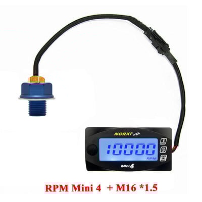 koso Temperatura ulja za motocikle VoltageTime RPM Tahometar Norxi Mini 4 u 1 LED digitalni zaslon Quad metar za nmax125