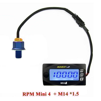 koso Temperatura ulja za motocikle VoltageTime RPM Tahometar Norxi Mini 4 u 1 LED digitalni zaslon Quad metar za nmax125