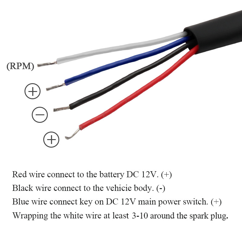 koso Temperatura ulja za motocikle VoltageTime RPM Tahometar Norxi Mini 4 u 1 LED digitalni zaslon Quad metar za nmax125