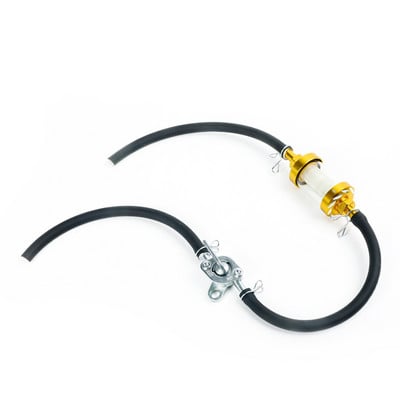 8 mm/0,31 sklenený benzínový filter na vykurovací olej s klipmi, spínač palivovej hadice, univerzálny pre motocykel, Dirt Pit bike, Gy6, Kayo CRF, ATV