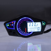 Digitálny LCD tachometer pre motocykle, otáčkomer, prístroje 10"-21" 500ohmov, 14000/11000 ot./min.