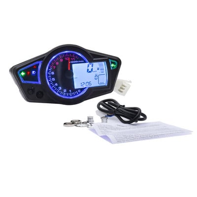 Digitálny LCD tachometer pre motocykle, otáčkomer, prístroje 10"-21" 500ohmov, 14000/11000 ot./min.