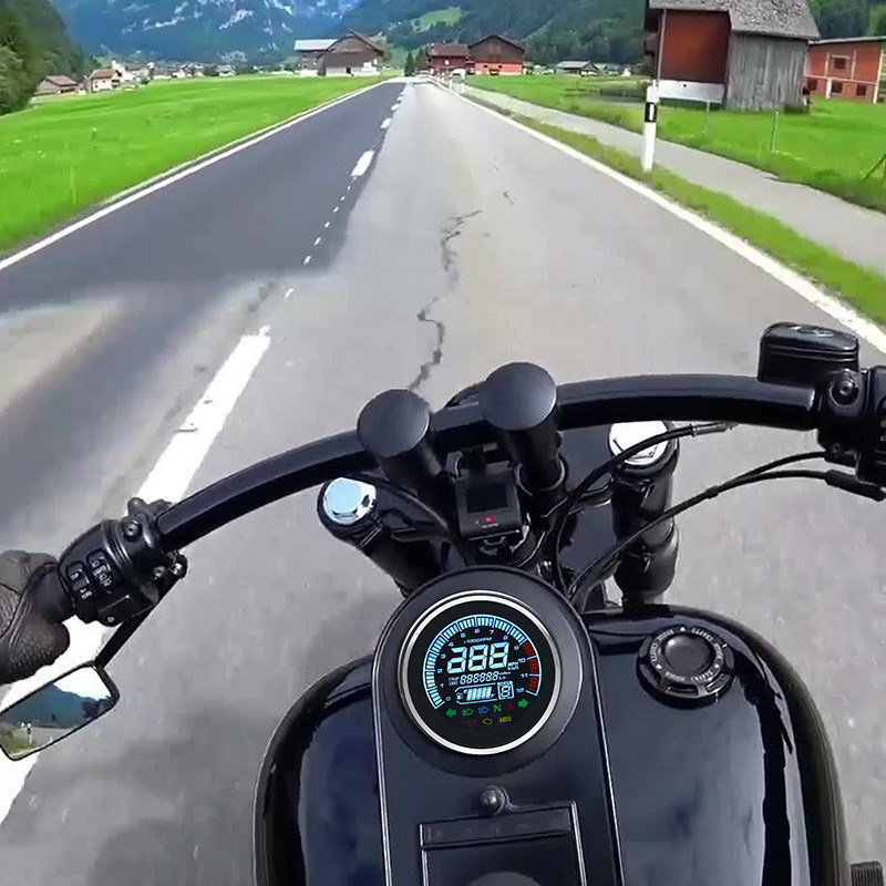 Nový multifunkčný merací prístroj rýchlomer pre motocykel digitálny počítadlo kilometrov tachometer hladina paliva rýchlomer
