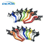 Frână cu disc dublu CNC Universal din aluminiu Pârghie dublu pentru frână cu disc pentru majoritatea motocicletelor, scuterelor