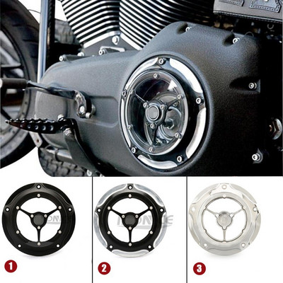 Вижте все пак Derby Cover за Harley softail street glide Electra Glide Road King Dyna derby cover прозрачни капаци