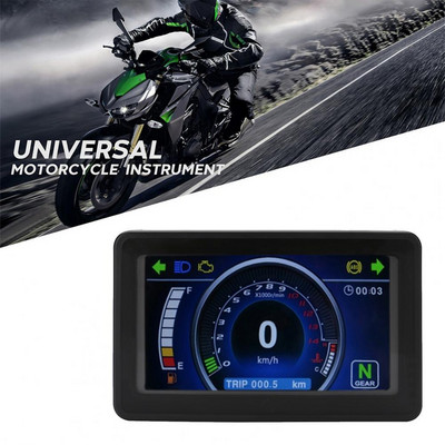 12 V motociklo matuoklis, modifikuotas skystųjų kristalų ekranas, spidometras, odometro tachometras, skirtas saugaus vairavimo priedai