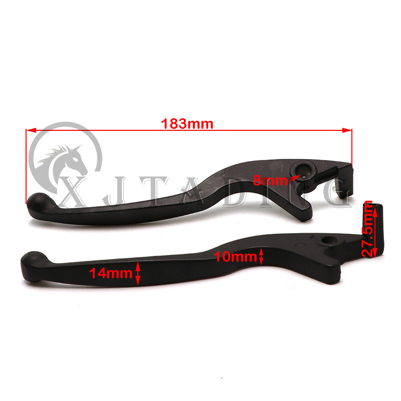 Motorkerékpár bal/jobb oldali fekete hidraulikus fékkar kar kínai robogóhoz QJ Keeway Honda Yamaha motorkerékpár moped ATV