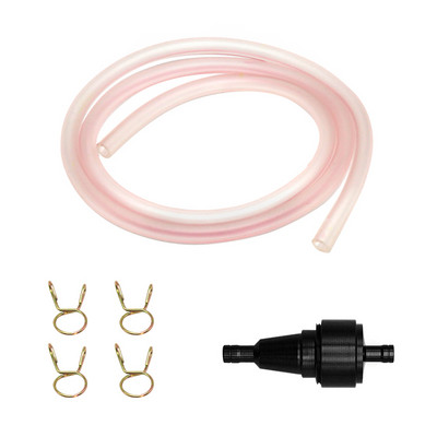 ZS Racing 6 mm-es motorkerékpár belső üzemanyagszűrő benzinszűrők + benzin üzemanyagcső tömlő + kapcsok motoros robogó koszos kerékpárhoz