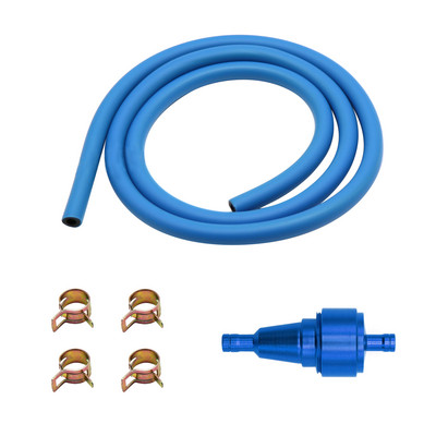 ZS Racing 6 mm-es motorkerékpár belső üzemanyagszűrő benzinszűrők + benzin üzemanyagcső tömlő + kapcsok motoros robogó koszos kerékpárhoz