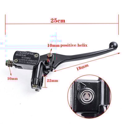 Prednji glavni cilindar, ručica hidraulične kočnice desna za Dirt Pit Bike ATV Quad Moped Scooter Buggy Go Kart Motocikl Motocross