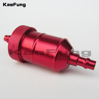 Motocyklový box Dirt Bike ATV Quad 6mm univerzálny eloxovaný hliníkový olejový filter Inline palivový filter