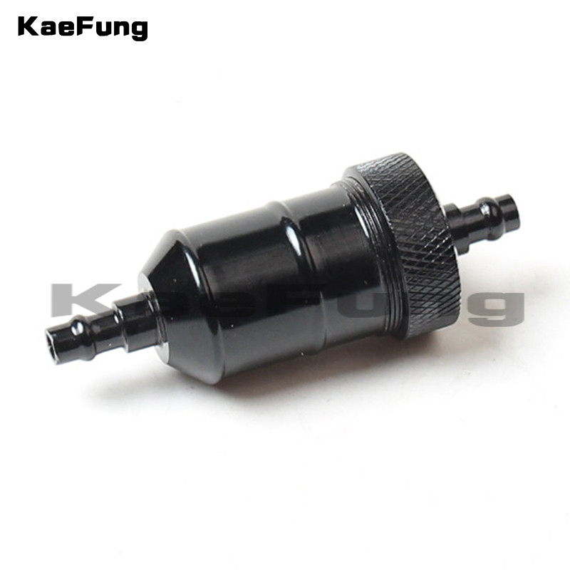 Motocyklový box Dirt Bike ATV Quad 6mm univerzálny eloxovaný hliníkový olejový filter Inline palivový filter