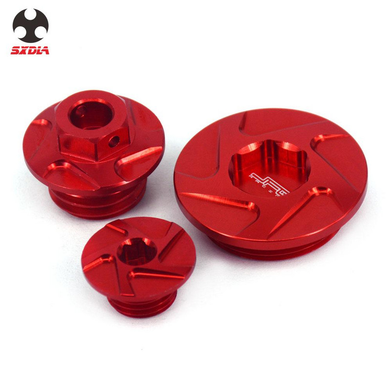 Motor motocikla Set čepova za ulje za mjerenje vremena Šipka za mjerenje Dio čepa za podešavanje motora Lanac Gredica Poklopac filtera za ulje za CRF250R 2010-2016