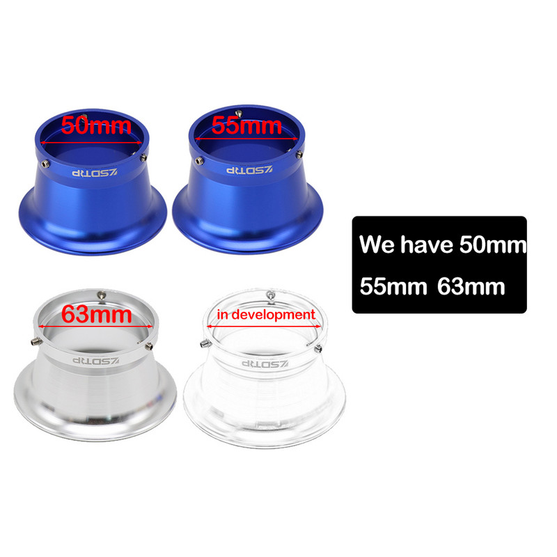 ZSDTRP 63mm pre KEIHI PWK 34 36 38 40 42mm upravený karburátorový vzduchový filter pre motocykel, veterný pohár, farebný pohár s klaksónom