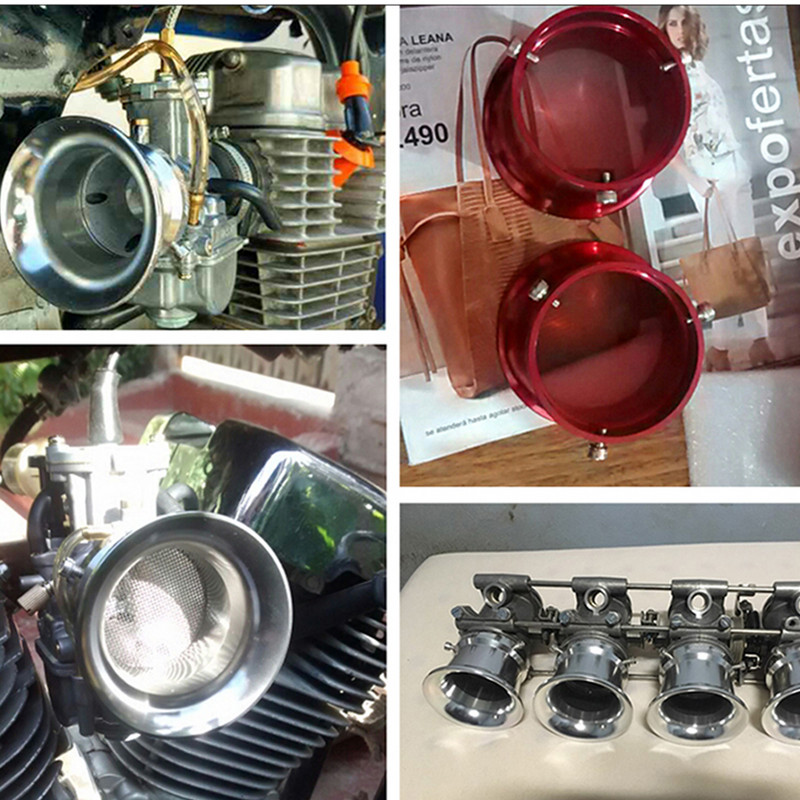 ZSDTRP 63mm pre KEIHI PWK 34 36 38 40 42mm upravený karburátorový vzduchový filter pre motocykel, veterný pohár, farebný pohár s klaksónom
