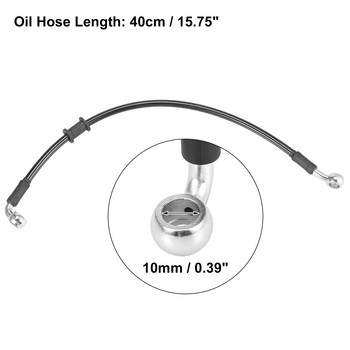 Motoforti Универсален 40cm-200cm мотоциклет спирачен съединител Маслен маркуч Тръбопроводна тръба Хидравлично подсилен плетен маркуч от неръждаема стомана