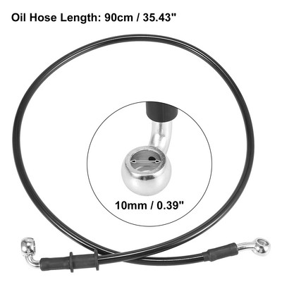 Motoforti Universal 40cm-200cm Motocicletă Frână Ambreiaj Furtun ulei Conductă Furtun împletit din oțel inoxidabil armat hidraulic