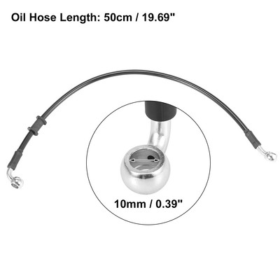 Motoforti Universal 40cm-200cm Motocicletă Frână Ambreiaj Furtun ulei Conductă Furtun împletit din oțel inoxidabil armat hidraulic