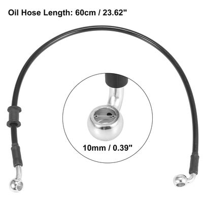 Motoforti Universal 40cm-200cm Motocicletă Frână Ambreiaj Furtun ulei Conductă Furtun împletit din oțel inoxidabil armat hidraulic