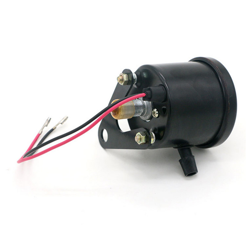 DC 12V Univerzálny motocykel Počítadlo kilometrov Rýchlomer Otáčkomer Motocykel Repasácia Vintage Prístroj Scooter Motor Retro Čierny Meter