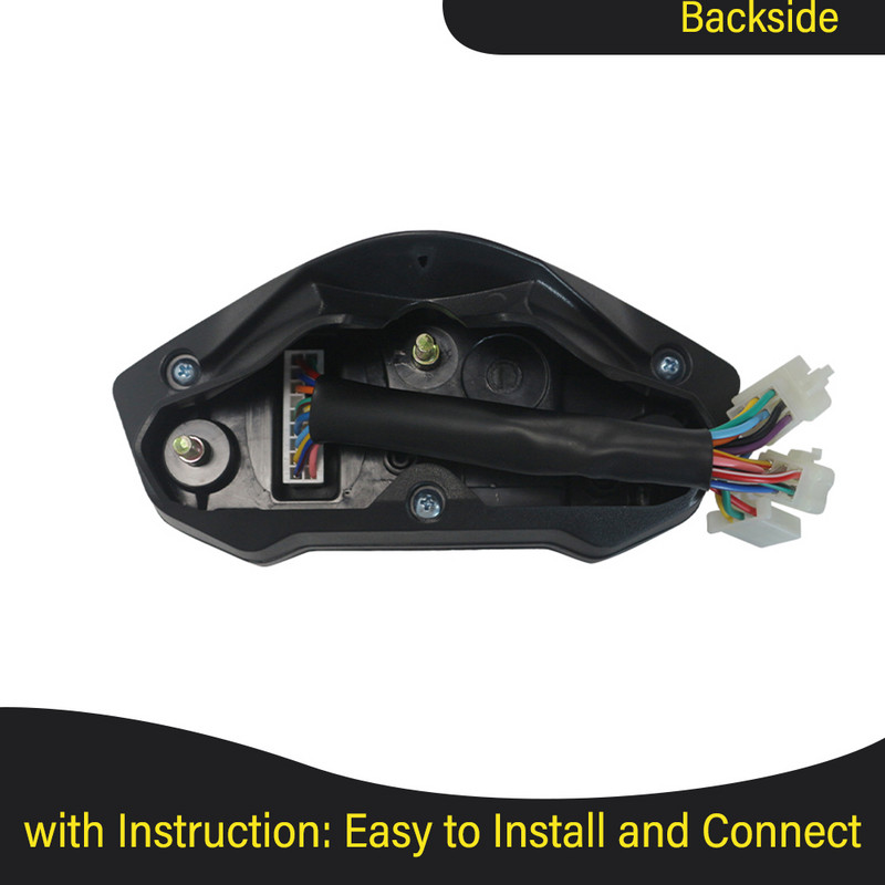 Univerzálny tachometer pre motocykle, počítadlo kilometrov, 5 prevodových stupňov, 7 podsvietení, 13 000 ot./min., 199 km/h, otáčkomer pre motocykle, LCD