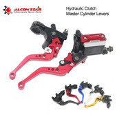 Alconstar-7/8" motocikl hidraulične kočnice + poluga rezervoara glavnog cilindra kvačila za Harley za Hondu Yamahu Kawasaki Suzuki