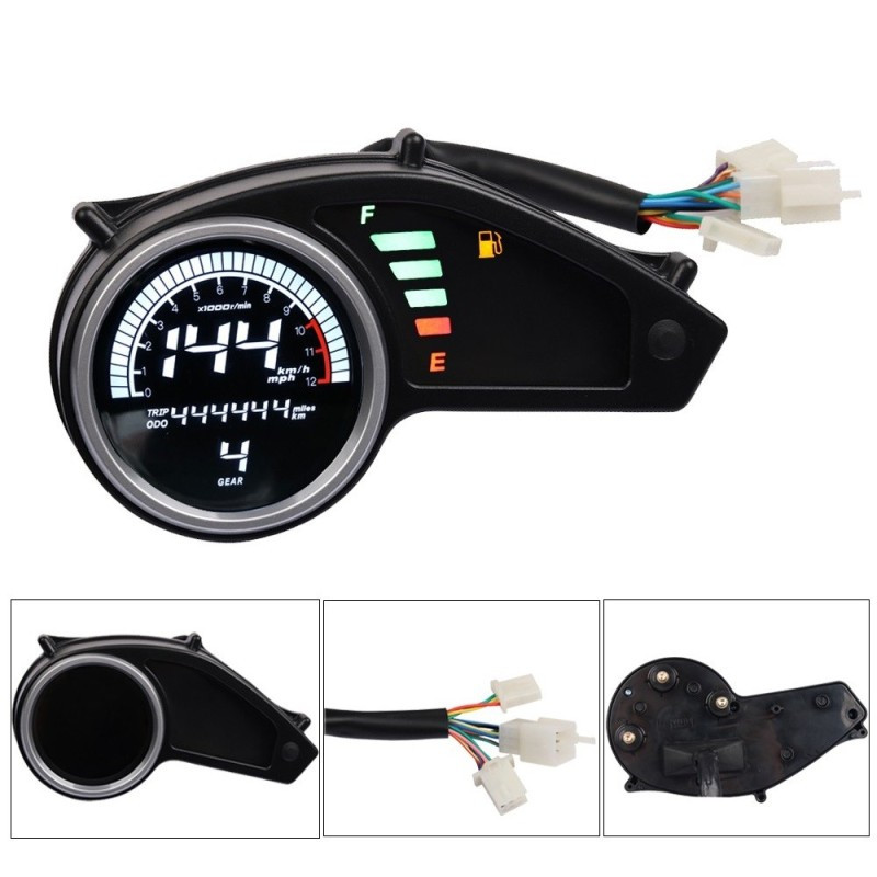 Digitálny tachometer s LED diódou pre motocykle Honda Offroad XR150 XR-150L XL150 CG150 GY200