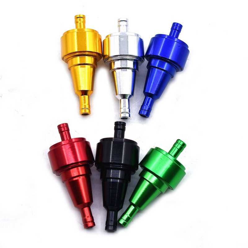 Univerzálny 6mm hliníkový čistič palivového filtra na benzín pre motocykle, olejové filtre na štvorkolky a boxy