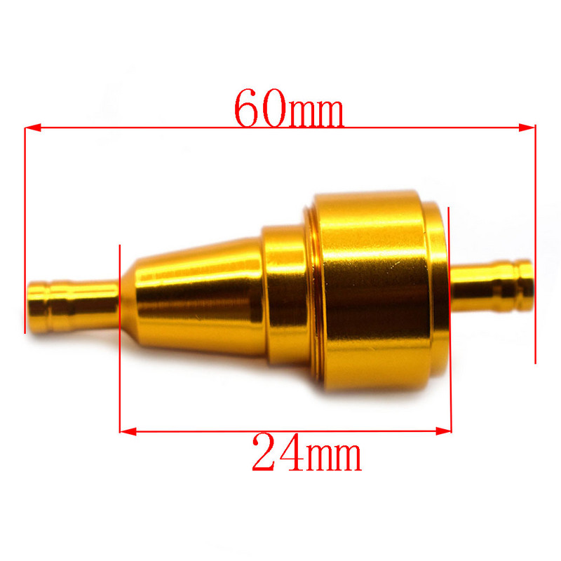 Univerzálny 6mm hliníkový čistič palivového filtra na benzín pre motocykle, olejové filtre na štvorkolky a boxy