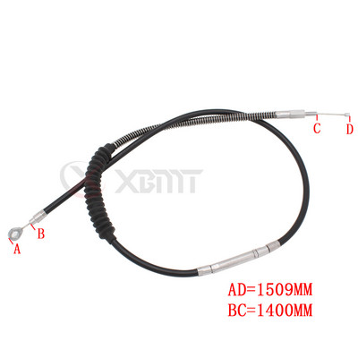 Mootorratta pikendatud gaasitross/siduri tross Harley Sportster Iron XL 883 1200 Dyna Softail Fat Boy Heritage Road King jaoks