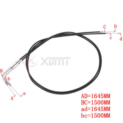 Mootorratta pikendatud gaasitross/siduri tross Harley Sportster Iron XL 883 1200 Dyna Softail Fat Boy Heritage Road King jaoks