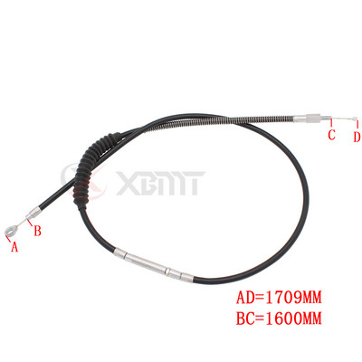 Mootorratta pikendatud gaasitross/siduri tross Harley Sportster Iron XL 883 1200 Dyna Softail Fat Boy Heritage Road King jaoks