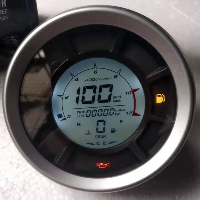 12000RPM 199km/h Univerzalni LCD Digitalni brzinomjer Odometar Tahometar Cilindri Mjenjač Mjerač prijeđenih kilometara Ducati Scrambler 15-18