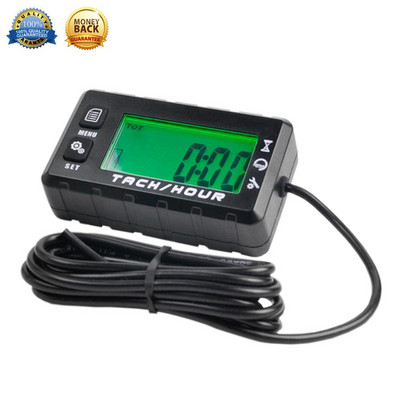 Digitálny indukčný tachometer s LCD displejom pre benzínový motor, štvorkolky, UTV, motorové píly, lodné motory, generátor pre štvorkolky, lode