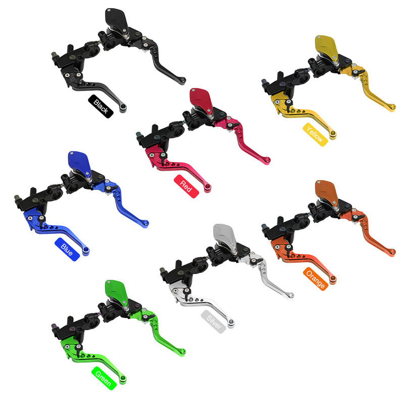 Alconstar- 7/8" CNC μοτοσυκλέτα διπλού υδραυλικού φρένου Συμπλέκτης Κύριος κύλινδρος μοχλός δεξαμενής Fit 50cc-300cc Sport Bike Street Bike