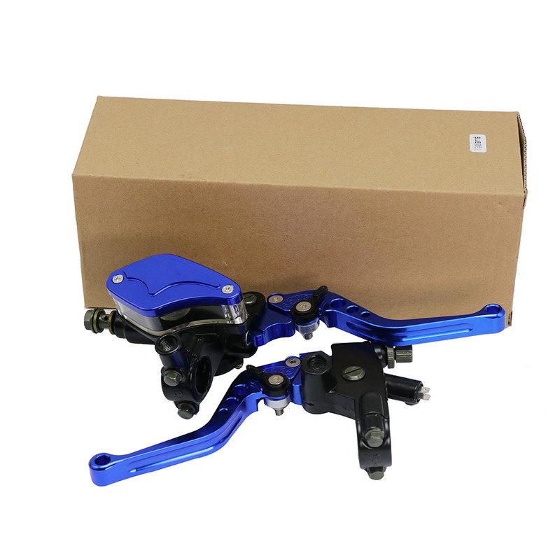 Alconstar- 7/8" CNC μοτοσυκλέτα διπλού υδραυλικού φρένου Συμπλέκτης Κύριος κύλινδρος μοχλός δεξαμενής Fit 50cc-300cc Sport Bike Street Bike