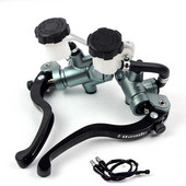 Universālā motocikla bremžu sajūga sūkņa svira Caurules interfeiss Radiālais 17,5 mm galvenais cilindrs 22 mm Vespa hyosung sherco honda