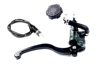 Universālā motocikla bremžu sajūga sūkņa svira Caurules interfeiss Radiālais 17,5 mm galvenais cilindrs 22 mm Vespa hyosung sherco honda