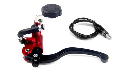 Universālā motocikla bremžu sajūga sūkņa svira Caurules interfeiss Radiālais 17,5 mm galvenais cilindrs 22 mm Vespa hyosung sherco honda
