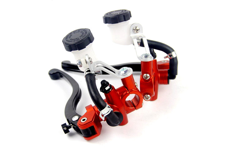 Universalus motociklo stabdžių sankabos siurblio svirtis Vamzdžių sąsaja radialinė 17,5 mm pagrindinis cilindras 22 mm, skirtas vespa hyosung sherco honda