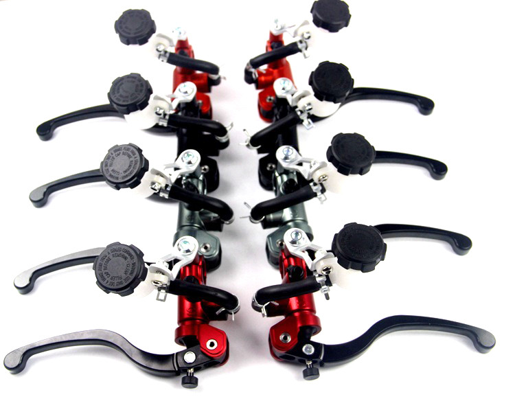 Universalus motociklo stabdžių sankabos siurblio svirtis Vamzdžių sąsaja radialinė 17,5 mm pagrindinis cilindras 22 mm, skirtas vespa hyosung sherco honda