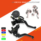Motocikli CNC 7/8 22mm priekšējās bremzes sajūga galvenais cilindrs rezervuāra sviras alumīnija sakausējuma motocikla rokas bremze