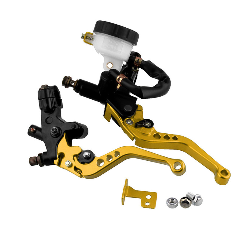 Motociklai CNC 7/8 22mm priekinių stabdžių sankabos pagrindinis cilindras rezervuaro svirtys Aliuminio lydinio motociklo rankinis stabdys