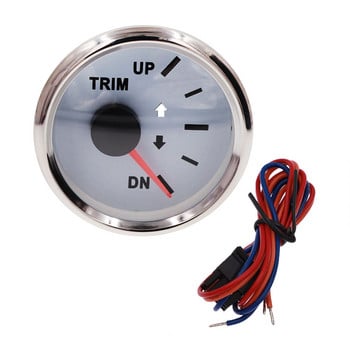 Hot Sale 0-190ohm 2\' 52mm UP-DN Trim Level Gauge for Marine Boat 2 ιντσών 9-32V Αριστερό Δεξί μετρητή επένδυσης Αξεσουάρ αυτοκινήτου μοτοσικλέτας