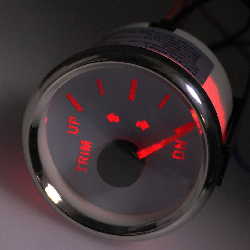 Horúci výpredaj 0-190ohm 2' 52mm UP-DN hladinomer pre námorné lode 2 palce 9-32V ľavý pravý trimmer motocyklové autopríslušenstvo