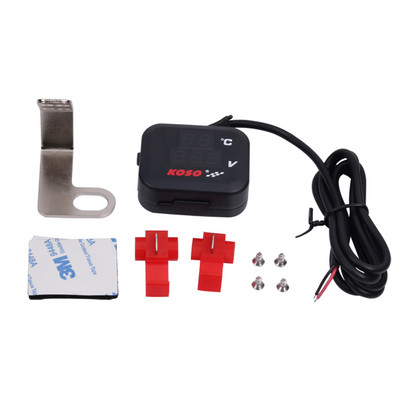 Mootorratta KOSO pinge temperatuuri näidik USB laadija voltmeetri termomeetri näidik YAMAHA XMAX PCX NMAX TMAX Vespa jaoks